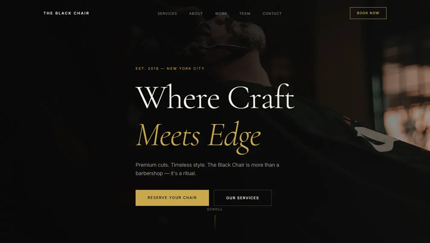 Website built by the studio